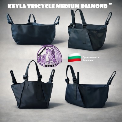 Багажник за детска количка тип триколка с универсален захват KEYLA TRICYCLE DIAMOND с комбиниращ се три или четири точков захват Багажник за детска количка тип триколка с универсален захват KEYLA TRICYCLE DIAMOND с комбиниращ се три или четири точков захват